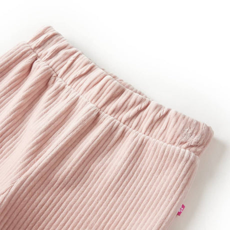 VidaXL Pantalon enfant 104 velours côtelé Rose clair