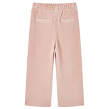VidaXL Pantalon enfant 128 velours côtelé Rose clair