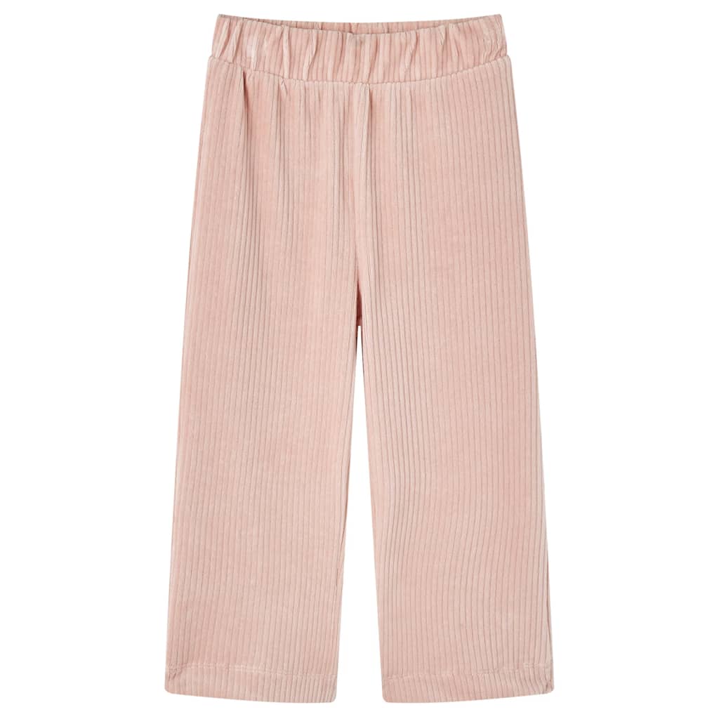VidaXL Pantalon enfant 140 velours côtelé Rose clair