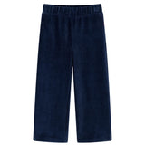 VidaXL Pantalon enfant 128 velours côtelé bleu marine