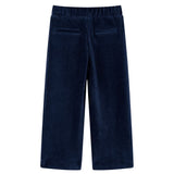 VidaXL Pantalon enfant 128 velours côtelé bleu marine