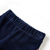 VidaXL Pantalon enfant 128 velours côtelé bleu marine