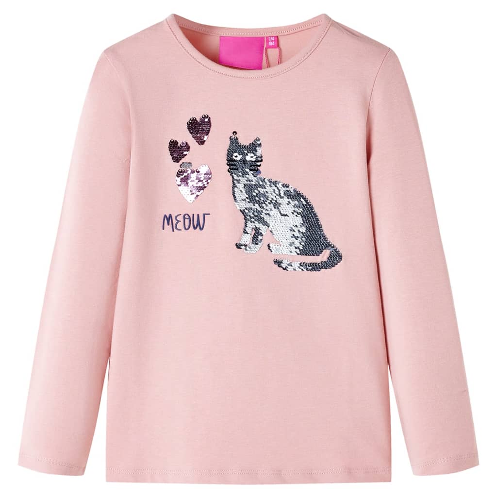 VidaXL Chemise enfant à manches longues 92 rose clair