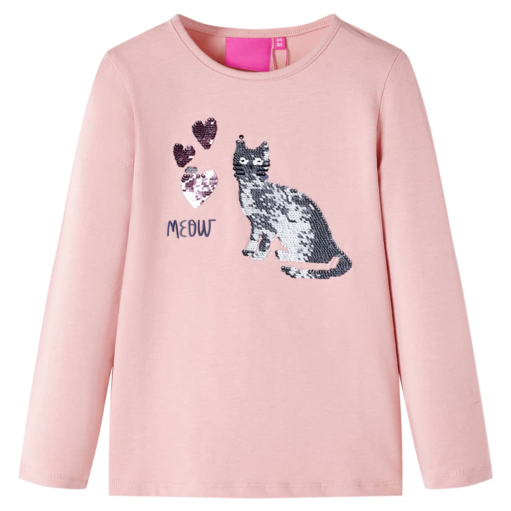 VidaXL Chemise enfant à manches longues 116 rose clair