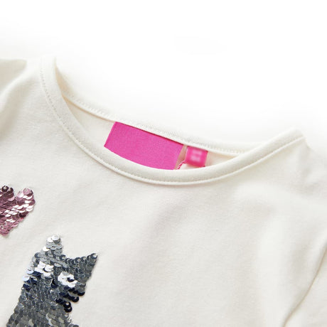 VidaXL Chemise enfant à manches longues 104 écru