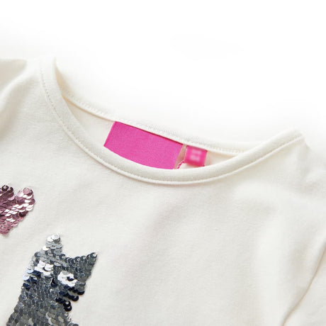 VidaXL Chemise enfant à manches longues 128 écru