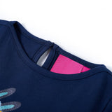 VidaXL Chemise enfant à manches longues 140 bleu marine