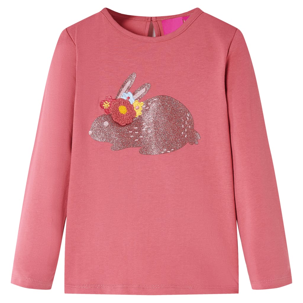 VidaXL Chemise enfant à manches longues 92 vieux rose