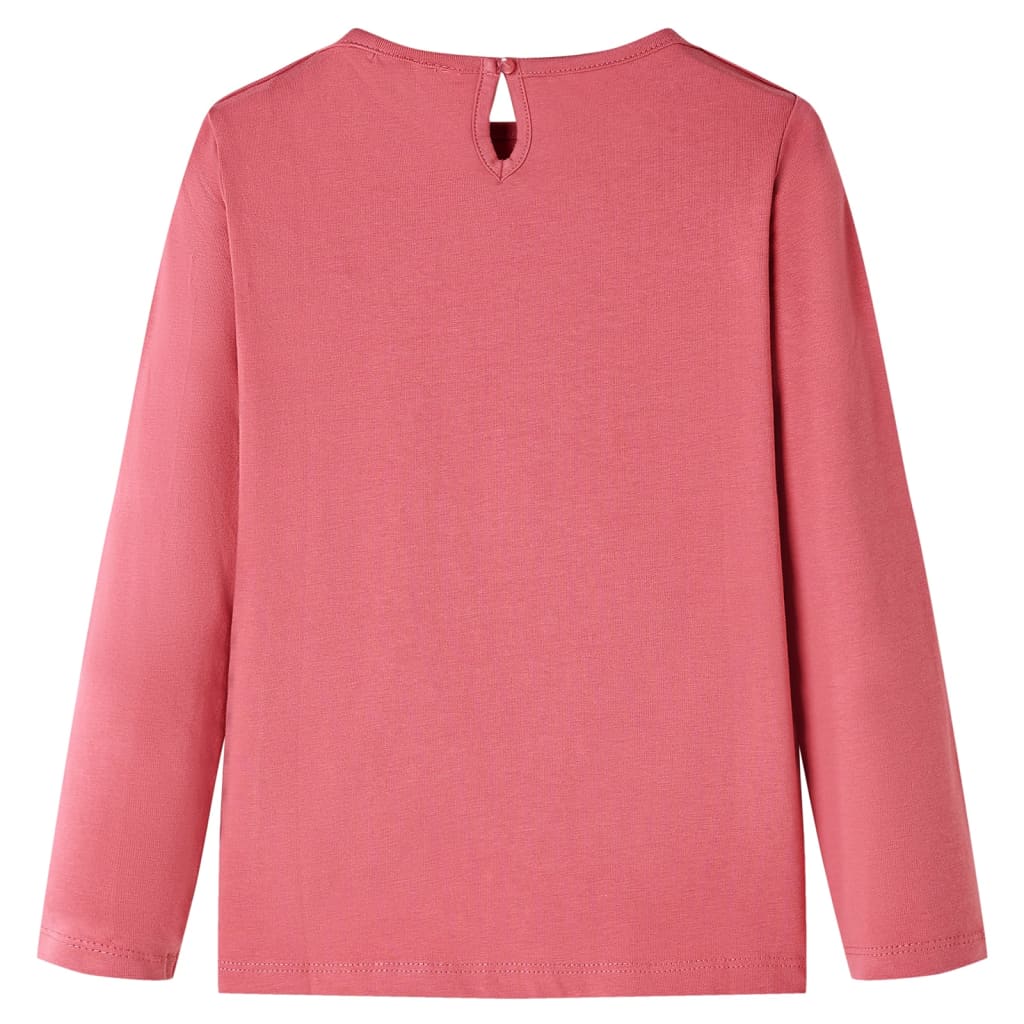 VidaXL Chemise enfant à manches longues 116 vieux rose