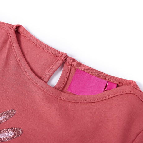 VidaXL Chemise enfant à manches longues 140 vieux rose
