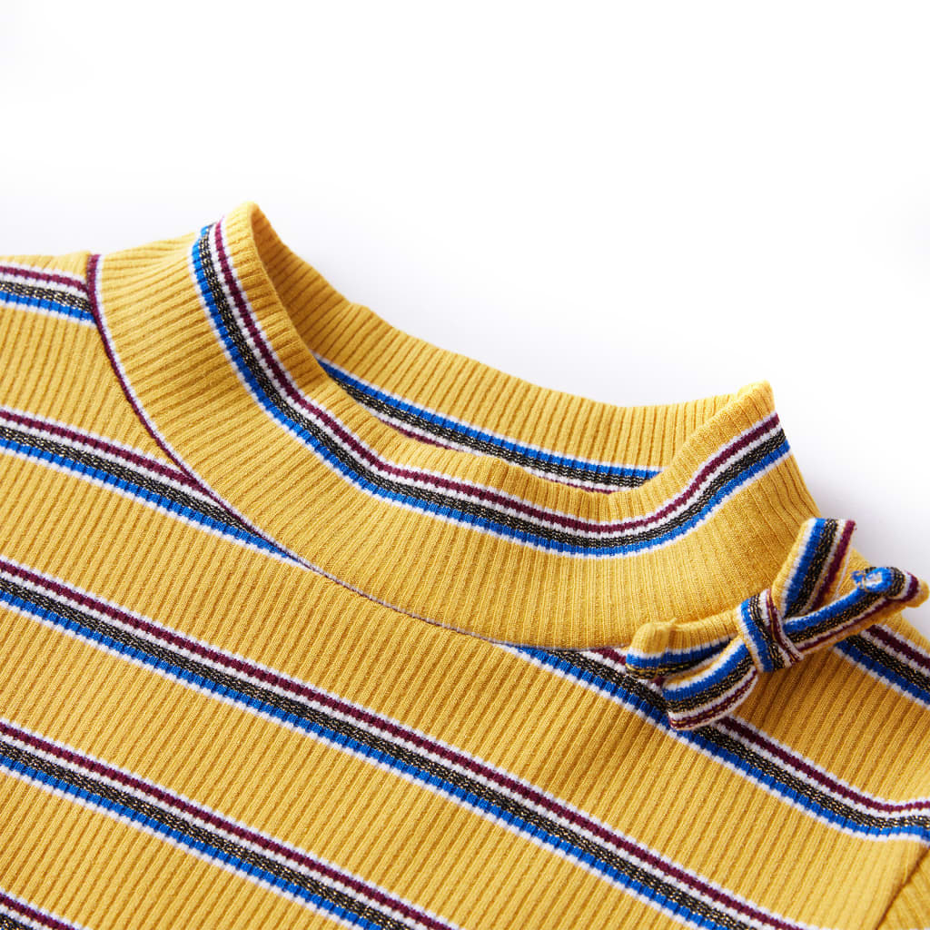VidaXL Chemise enfant à manches longues 128 ocre