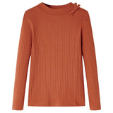 VidaXL Chemise enfant à manches longues 92 couleur cognac