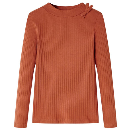 VidaXL Chemise enfant à manches longues 92 couleur cognac