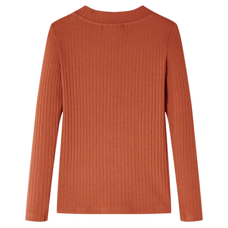 VidaXL Chemise enfant à manches longues 92 couleur cognac