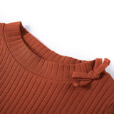 VidaXL Chemise enfant à manches longues 92 couleur cognac