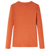 VidaXL Chemise enfant à manches longues 104 orange-marron