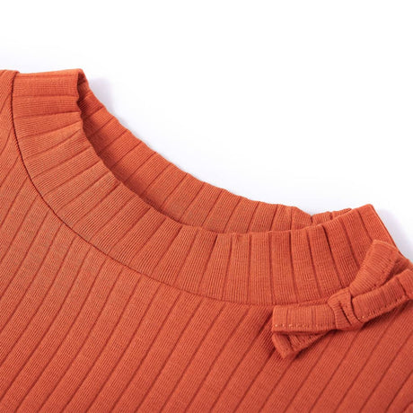 VidaXL Chemise enfant à manches longues 104 orange-marron