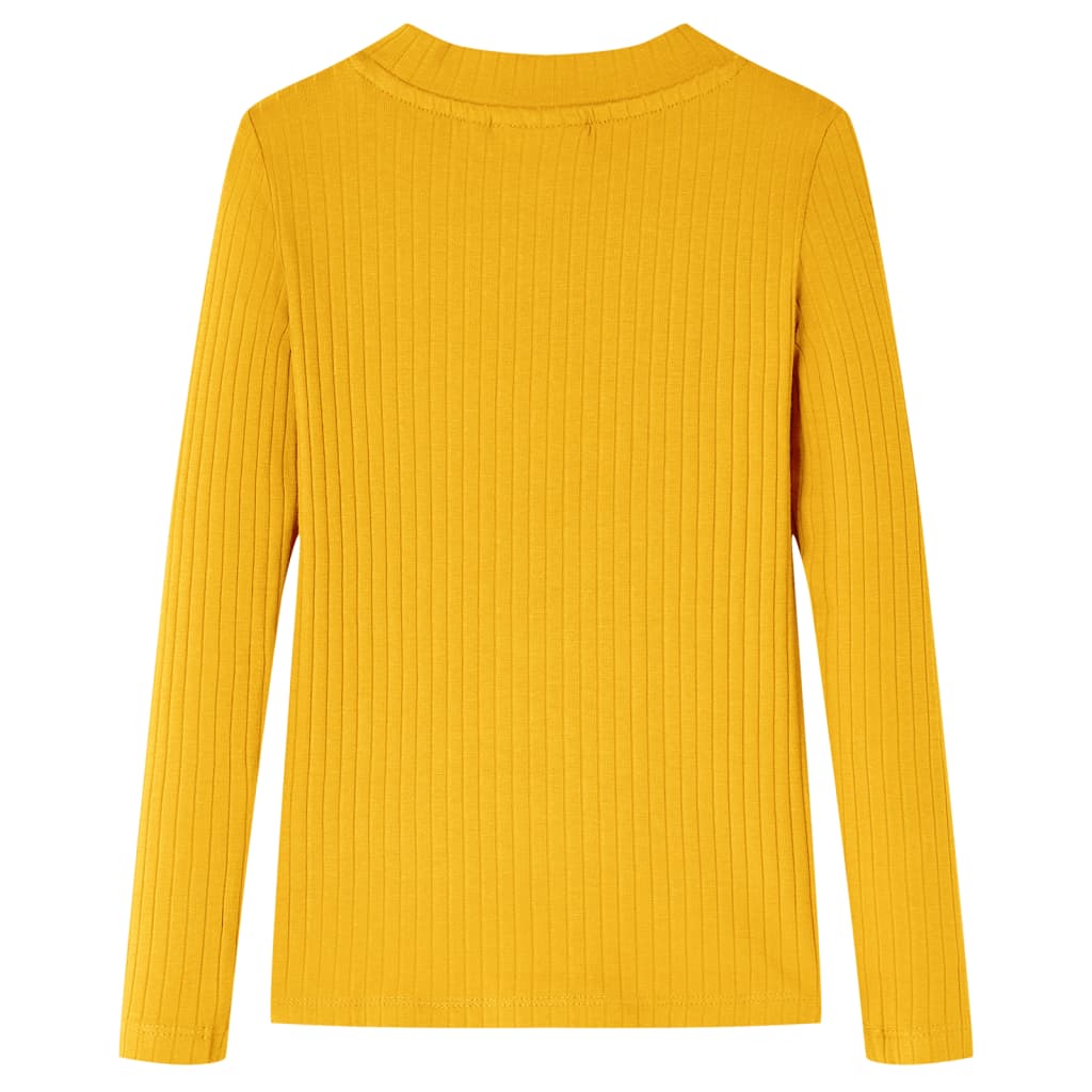 VidaXL Chemise enfant à manches longues 140 ocre