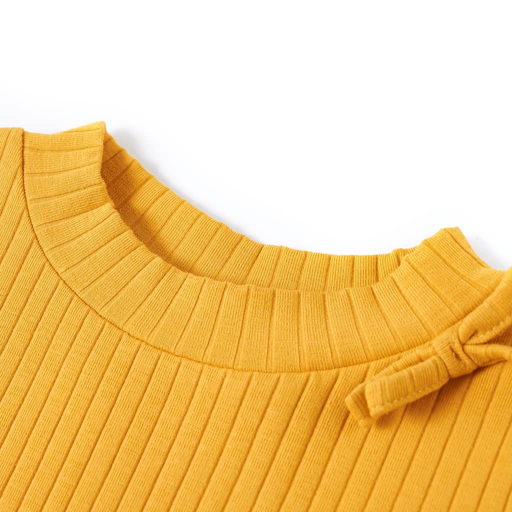 VidaXL Chemise enfant à manches longues 140 ocre
