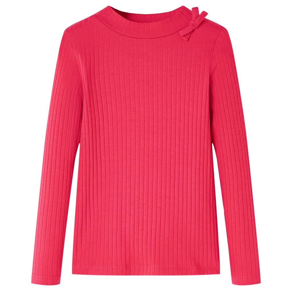 VidaXL Chemise enfant à manches longues 104 rose vif