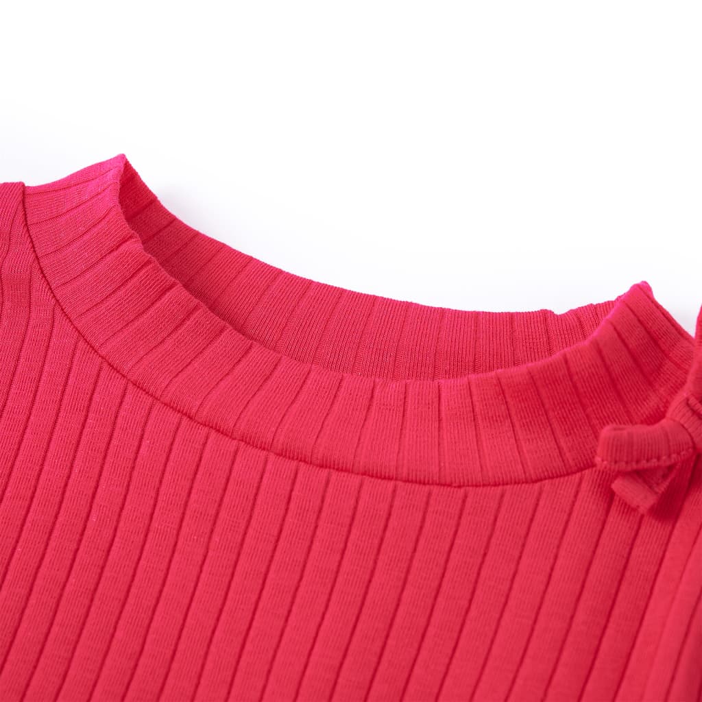 VidaXL Chemise enfant à manches longues 128 rose vif
