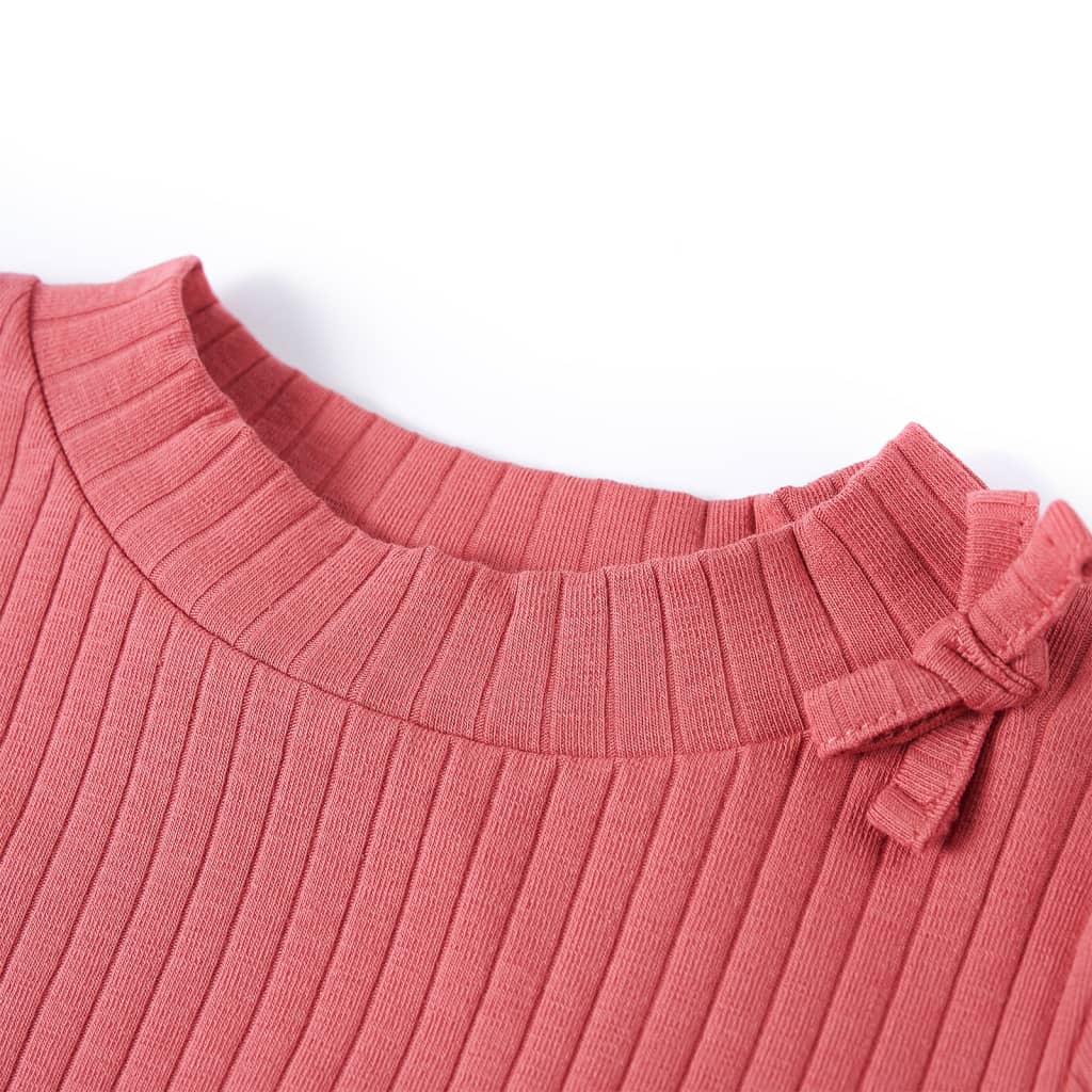 VidaXL Chemise enfant à manches longues 128 vieux rose