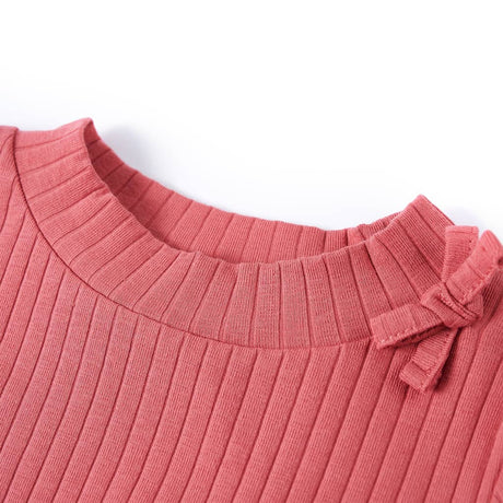 VidaXL Chemise enfant à manches longues 128 vieux rose