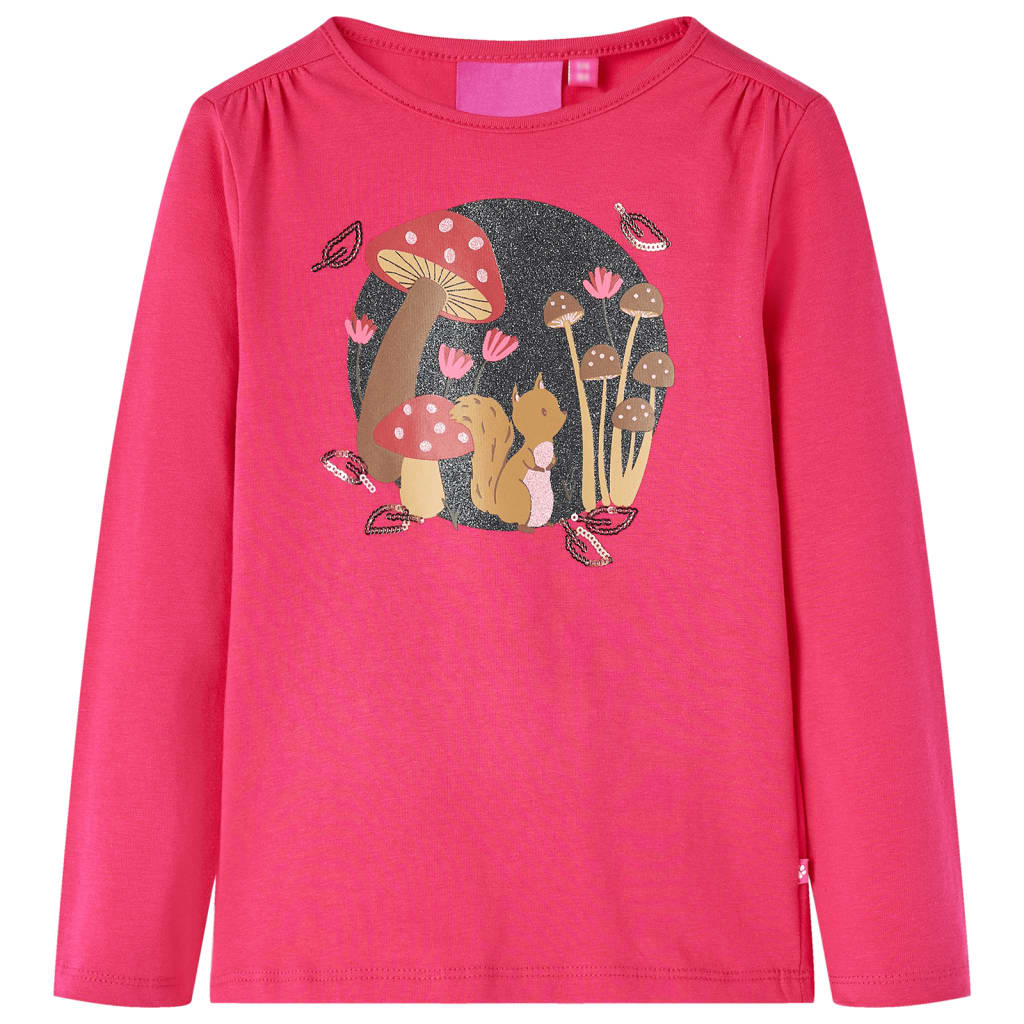 VidaXL Chemise enfant à manches longues 116 rose vif
