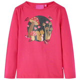 VidaXL Chemise enfant à manches longues 128 rose vif