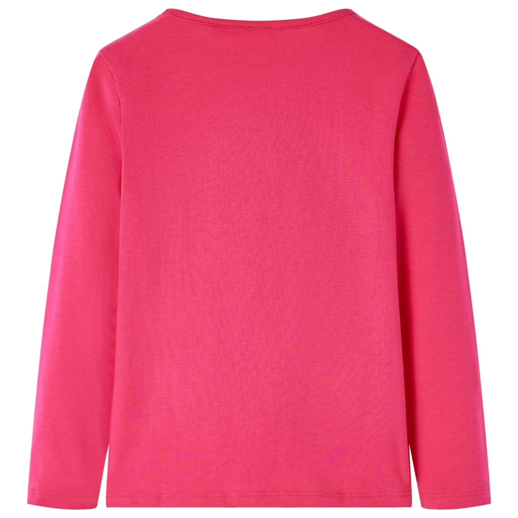 VidaXL Chemise enfant à manches longues 128 rose vif