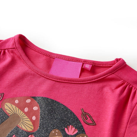 VidaXL Chemise enfant à manches longues 128 rose vif