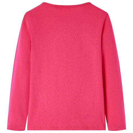 VidaXL Chemise enfant à manches longues 140 rose vif