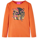 VidaXL Chemise enfant à manches longues 92 orange-marron