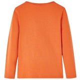 VidaXL Chemise enfant à manches longues 116 orange-marron