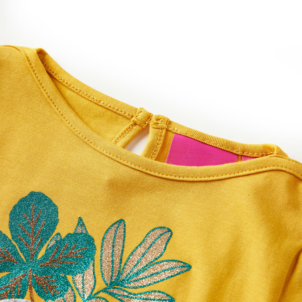VidaXL Chemise enfant à manches longues 92 ocre