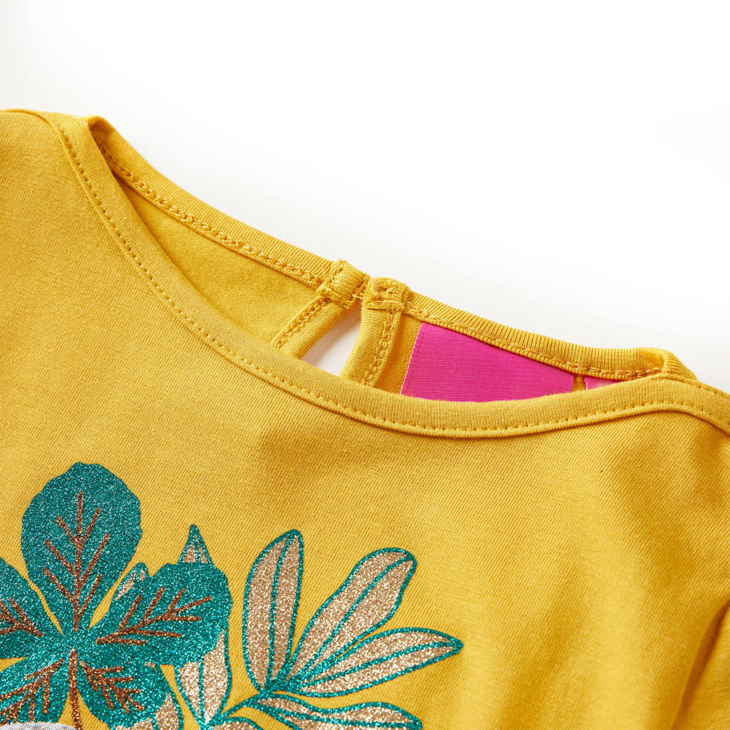 VidaXL Chemise enfant à manches longues 104 ocre