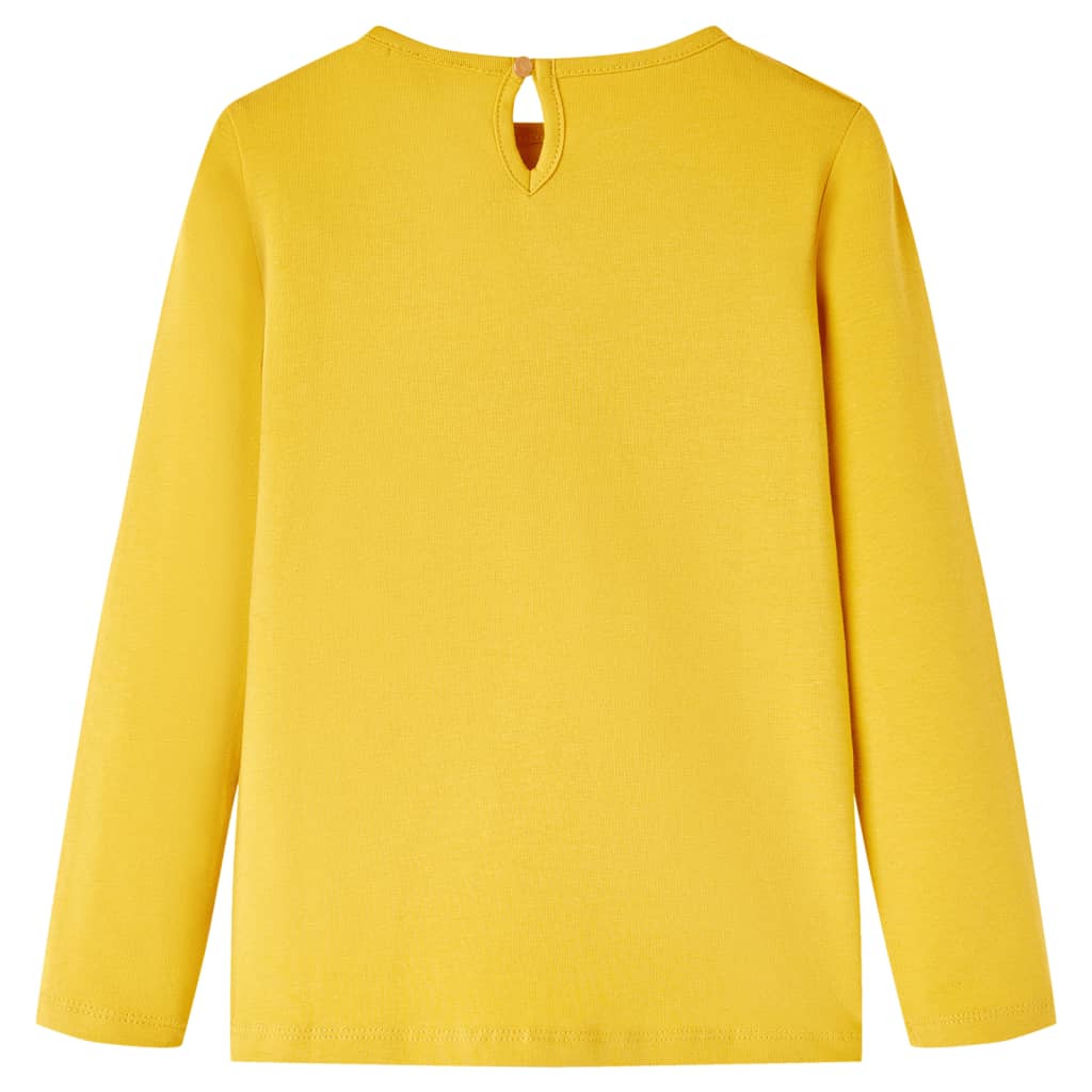 VidaXL Chemise enfant à manches longues 128 ocre