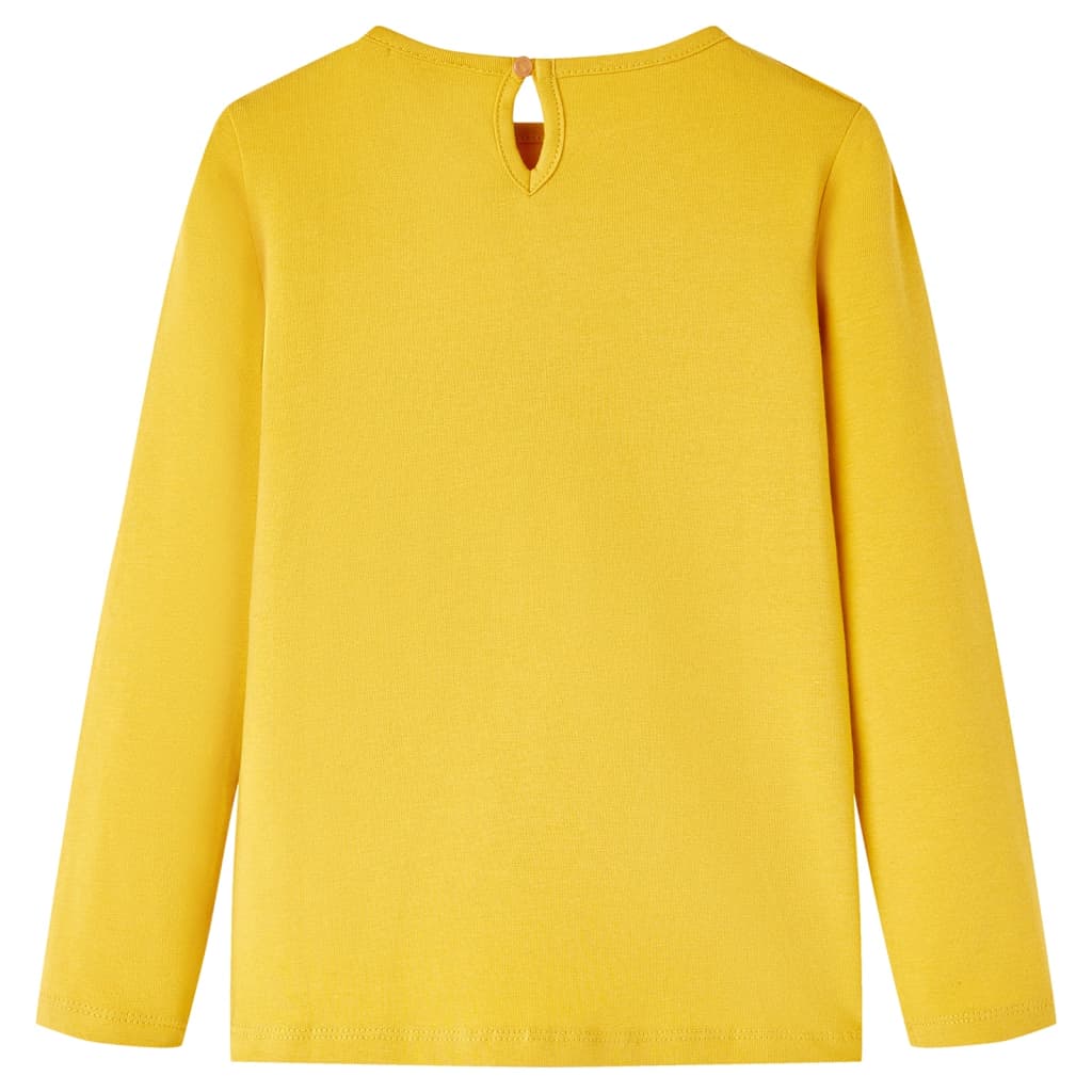 VidaXL Chemise enfant à manches longues 140 ocre