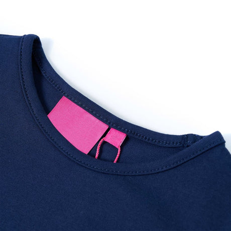 VidaXL Chemise enfant à manches longues 104 bleu marine