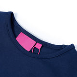 VidaXL Chemise enfant à manches longues 116 bleu marine