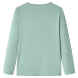 VidaXL Chemise enfant à manches longues 92 menthe moyenne