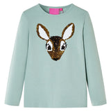 VidaXL Chemise enfant à manches longues 104 menthe moyenne