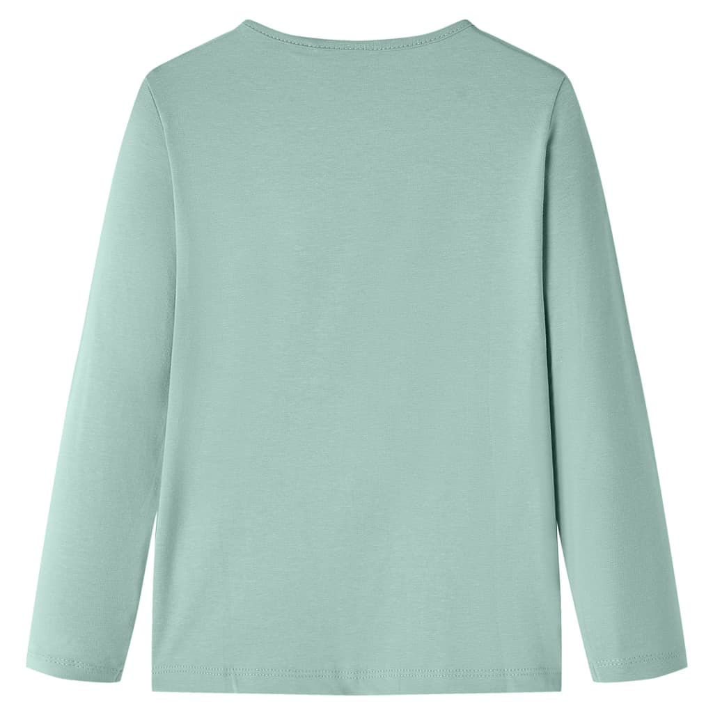 VidaXL Chemise enfant à manches longues 104 menthe moyenne
