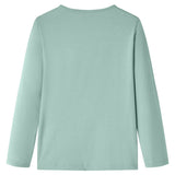 VidaXL Chemise enfant à manches longues 128 menthe moyenne