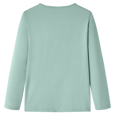VidaXL Chemise enfant à manches longues 128 menthe moyenne