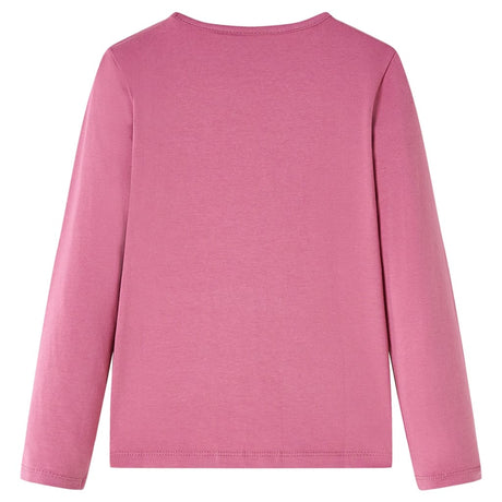 VidaXL Chemise enfant à manches longues 116 couleur framboise