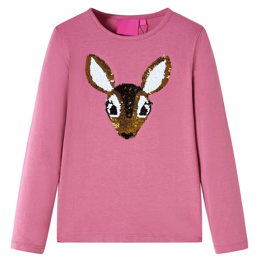 VidaXL Chemise enfant à manches longues 140 couleur framboise
