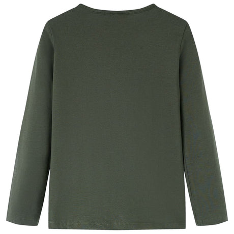 VidaXL Chemise enfant à manches longues 92 kaki
