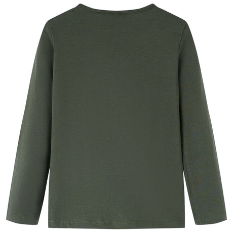 VidaXL Chemise enfant à manches longues 104 kaki
