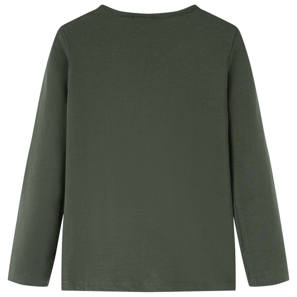 VidaXL Chemise enfant à manches longues 116 kaki